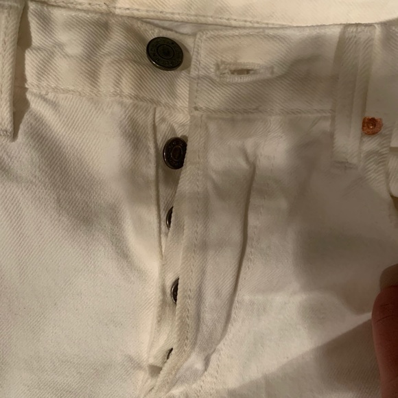 GRLFRND White Linda High Rise Kick Straight Leg - Picture 10 of 10